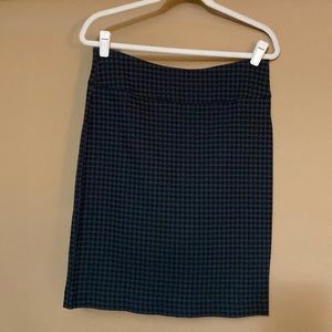 Houndstooth Pencil Skirt